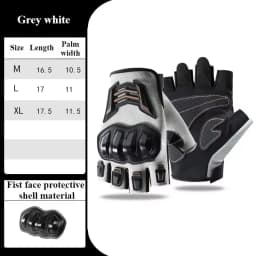 Breathable Motorcycle Gloves Half Finger Wear-Resistant Anti-Slip Racing for Outdoor Cycling Electric Bike Anti-Fall Protection