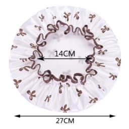 1pc Double Layer Shower Caps, Printed Bonnet, Waterproof Bath Caps Reusable Shower Caps Hair Hat For Women Ladies Spa Salon