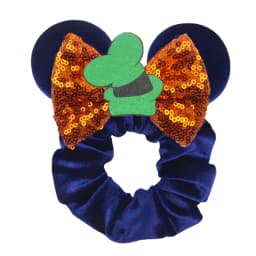 Cute Mouse Ears Velvet Scrunchies Hairband Women Elastic Ponytail Holder Girls Sequin Bow 2023 Kids Party DIY Hair Accessories