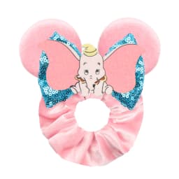 Cute Mouse Ears Velvet Scrunchies Hairband Women Elastic Ponytail Holder Girls Sequin Bow 2023 Kids Party DIY Hair Accessories
