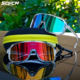 SCVCN Cycling Sunglasses Men MTB Road Driving Bike Glasses Outdoor Sports Women Bicycle Cycling UV400 Protective Glasses New