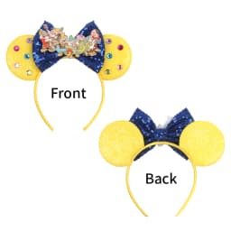 Disney Castle Mickey Mouse Ears Headband Sequins Bow Girls Cosplay Hairband Adult/Kids Party Gift Children Hair Accessories