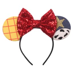 Disney Castle Mickey Mouse Ears Headband Sequins Bow Girls Cosplay Hairband Adult/Kids Party Gift Children Hair Accessories