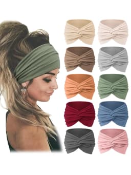 Bohemian European and American Sports Headband Women's Wide Yoga Elastic Running Hair Accessories Headw