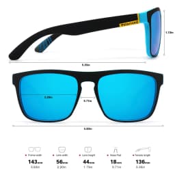 1/3/4PCS Polarized Sunglasses UV400 TAC Lens Classic Square Retro Driving Glasses for Fishing Hiking Outdoor Activities
