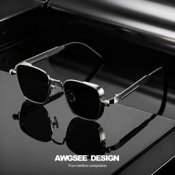 1/3PC Vintage Steampunk Square Sunglasses Metal Frame, Unisex Retro Grunge Punk Glasses for Daily Fashion Carnival Parties UV400