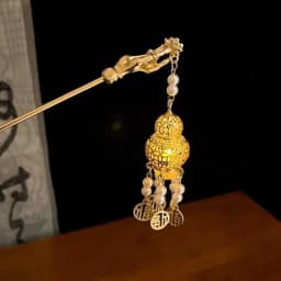 Luminous Flower Hairpin Women Creative Lotus Emit Light Lantern Tassel Hair Stick Vintage Chinese Style Fashion Hair Accessories