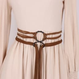 Women'S Vintage Bohemian Long Rope Belt - Adjustable Braided Waist Cinch with Fringe & Loop Knot, Handcrafted Look for Halloween