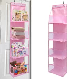 4/6-Tier Hanging Storage Bag Foldable Organizer Over-The-Door Holder For Hair Accessories Snacks Toys Clothes Storage Holder