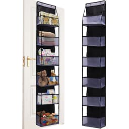 4/6-Tier Hanging Storage Bag Foldable Organizer Over-The-Door Holder For Hair Accessories Snacks Toys Clothes Storage Holder