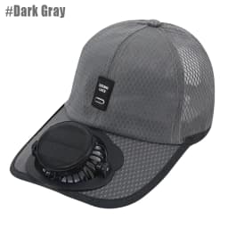 Solar Baseball Cap with Fan, Sun Protection USB Charging Fan Mesh Hat for Summer Outdoor Travel Fishing Camping Beach Golf
