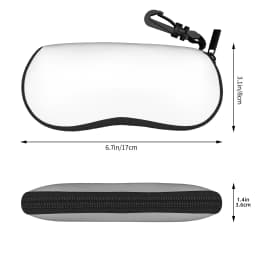2D Flat Tree of Life Glasses Case, Ultra-Light Portable Zip Pouch w/ Keychain, Unisex for Regular/Reading Glasses, Random Zipper