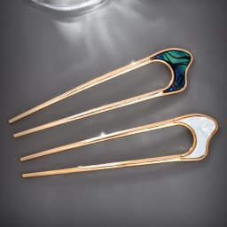 Fashion Luxury Silver Gold Color Elegant Shell Enamel Hairpin for Women Metal U Shape Hair Stick Hairwear Accessories Jewelry