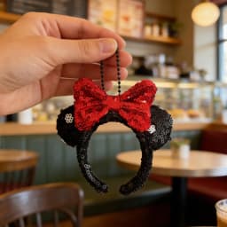 1pc Cartoon Mouse Ear Holder for Backpack Bag Headband Holder Keychain for Hanging Mouse Ears Hands-Free Park Trip Essentials