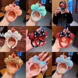 1pc Cartoon Mouse Ear Holder for Backpack Bag Headband Holder Keychain for Hanging Mouse Ears Hands-Free Park Trip Essentials