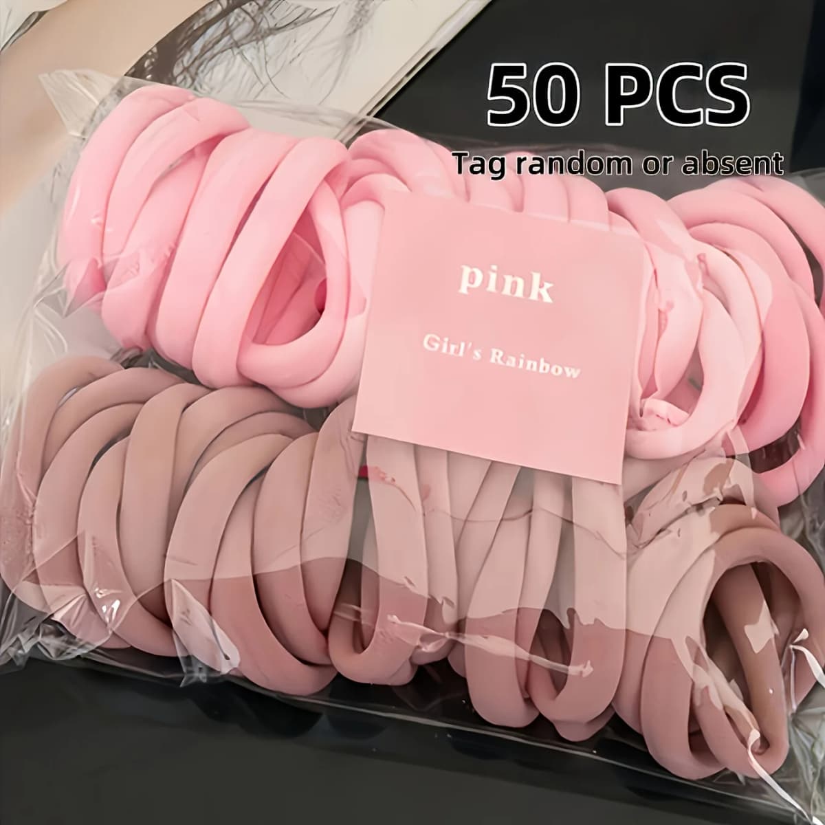 Women'S Soft Pink Hair Ties - Non-Slip Grip Hair Bands Pastel Pink Hair for Everyday Gym PartiesHair for Workout Essentials