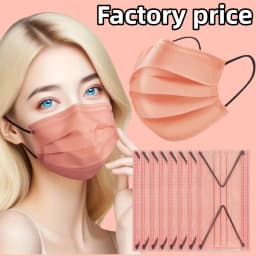 200Pcs 4-Layer Protective Disposable Masks - Breathable and Comfortable, Adjustable Ear Loops and Snugly Fitting Nose Pads, Perfect for Outdoor Activities, Home, Commuting, Office, School, Unisex and High Aesthetic App