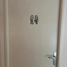 2pcs Interesting Bathroom Signs - Signals for Men'S And Women'S Restrooms - Door Decorations for Men'S And Women'S Restrooms