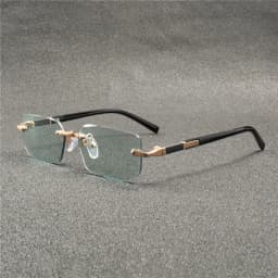 5/1 PCS Rimless Sunglasses Rectangle Fashion Popular Women Men Shades Small Square Sun Glasses For Female Male Summer Traveling