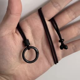 1pc Unisex Adjustable Eyeglass Strap - Durable Metal Ring Cord Holder, Portable Fashion Accessory for Travel/Sports/Outdoor