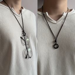 1pc Unisex Adjustable Eyeglass Strap - Durable Metal Ring Cord Holder, Portable Fashion Accessory for Travel/Sports/Outdoor