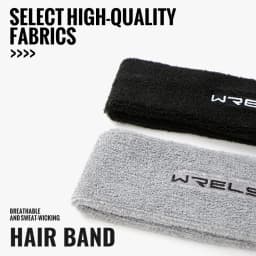 WRELS Pure Color Sports Headband Running Headwear Sweat-Absorbent Headband High Quality Sweatbands Basketball Running Headband