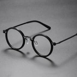 Shatar High Quality Retro Round Frame Reading Glasses Men Women Fashion Punk Metal Anti Blue Light Prescription Glasses
