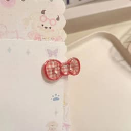 4PCS Cute Transparent Bow Hair Clips Set, Colorful Acrylic Hairpins, Adorable Hair Accessories for Girls, Perfect for Daily Hair