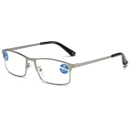 Stainless Steel Men Business Reading Glasses for Reader Mens Blue Light Blocking Presbyopia Optical Eyeglasses +1.0 1.5 2.0 2.50