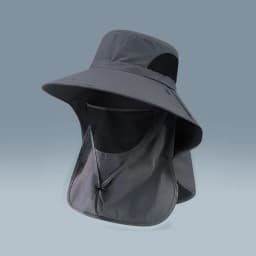 Sunscreen Integrated Fisherman Hat for Unisex Summer Outdoor Mesh Breathable Face Mask Cycling Fishing Neck Protection Hat