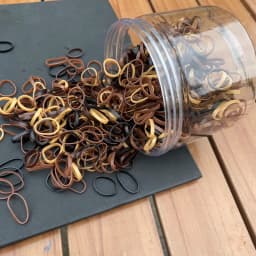 800pcs/set Thick Silicone Hair Rubber Bands For baby Girls transparent hair tie kids small black hair rope child hairbands