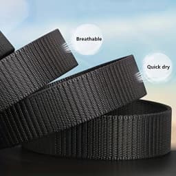 Nylon Belt Automatic Buckle Outdoor Multifunctional Tactical Canvas Belts Light Comfortable Non-metal Belt
