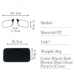 2025 Clip Nose Mini Reading Glasses for men Optical Glasses With Box Wallet Prescription Eyeglasses 1.0-3.0