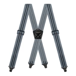 Men Suspenders Heavy Duty Work 3.8cm Wide X-Back with 4 Plastic Gripper Clasps Adjustable Elastic Trouser Pants Braces