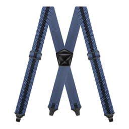 Men Suspenders Heavy Duty Work 3.8cm Wide X-Back with 4 Plastic Gripper Clasps Adjustable Elastic Trouser Pants Braces