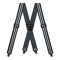 Men Suspenders Heavy Duty Work 3.8cm Wide X-Back with 4 Plastic Gripper Clasps Adjustable Elastic Trouser Pants Braces