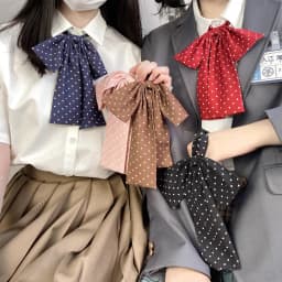Sweet Style Uniform JK Bow Tie Women's Polka Dot Colorful Necktie for Shirts Lolita School Dress Wedding Party Bowknot Collar