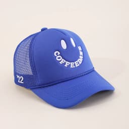 Fashionable Embroidered Baseball Hat Five Star Color blocked Mesh Breathable Summer Duck Tongue Hat Versatile Sunshade Truck Hat