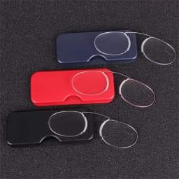 Fashion Nose Clip Reading Glasses Ultra Light and Convenient Mobile Phone Presbyopic Eyeglasses Retro Style HD Reading Glasses