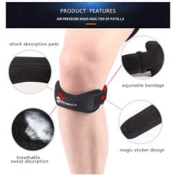 5/3/1 PC Knee Patellar Tendon Knee Support Strape Brace Adjustable Shock Absorption Compression Knee Pad Sleeve for Basketball