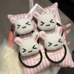 New Cute Plush Bunny Rabbit Hair Tie Hairband for Lolita Girls Students Hair Accessories Jewelry