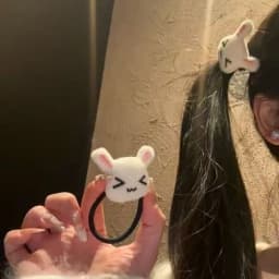 New Cute Plush Bunny Rabbit Hair Tie Hairband for Lolita Girls Students Hair Accessories Jewelry