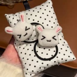 New Cute Plush Bunny Rabbit Hair Tie Hairband for Lolita Girls Students Hair Accessories Jewelry