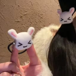 New Cute Plush Bunny Rabbit Hair Tie Hairband for Lolita Girls Students Hair Accessories Jewelry