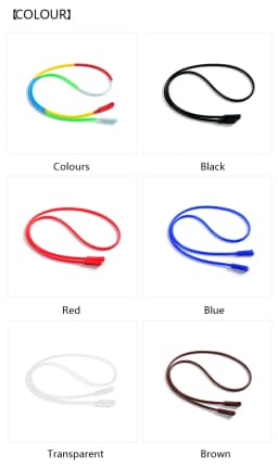 Neutral Silicone Glasses Chain Elastic Anti Slip Eyeglass Lanyard Waterproof Anti Lost Sunglasses Neck Strap Outdoor Sports