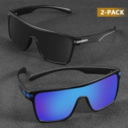 CRIXALIS Fashion Polarized Sunglasses For Men Square Oversized Anti Glare Driver Mirror Sun Glasses Women UV400 Goggles Male
