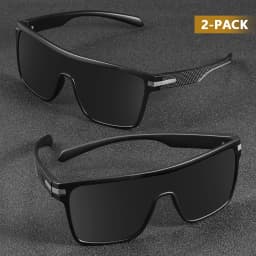 CRIXALIS Fashion Polarized Sunglasses For Men Square Oversized Anti Glare Driver Mirror Sun Glasses Women UV400 Goggles Male