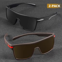 CRIXALIS Fashion Polarized Sunglasses For Men Square Oversized Anti Glare Driver Mirror Sun Glasses Women UV400 Goggles Male