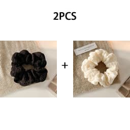 1/3pcs Solid Color Pleated Fabric Hair Ring for Women Simple Ponytail Hair Tie Fashion Girls Do Not Hurt The Hair Scrunchies