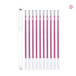 10pcs Heat Erasable Pen High Temperature Disappearing Fabric Marker Tailoring